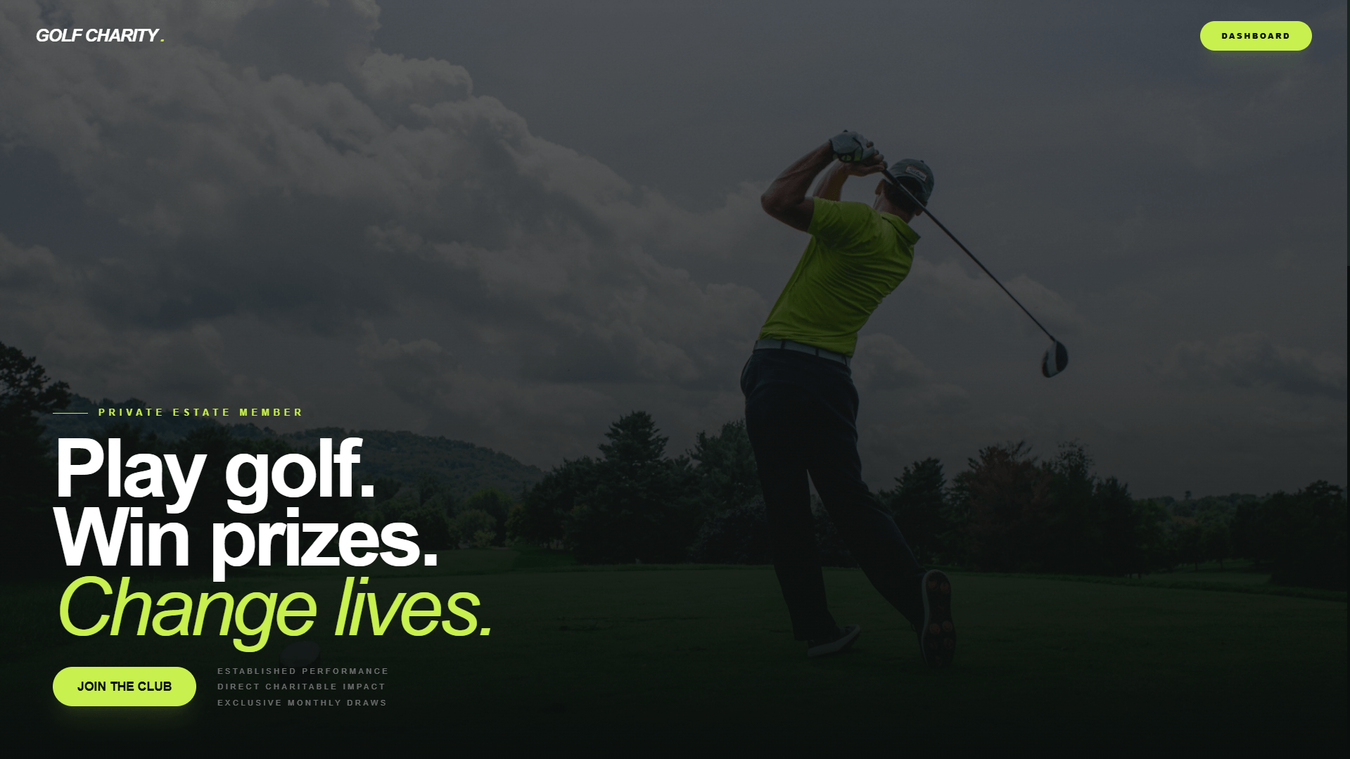 Golf Charity Subscription Platform